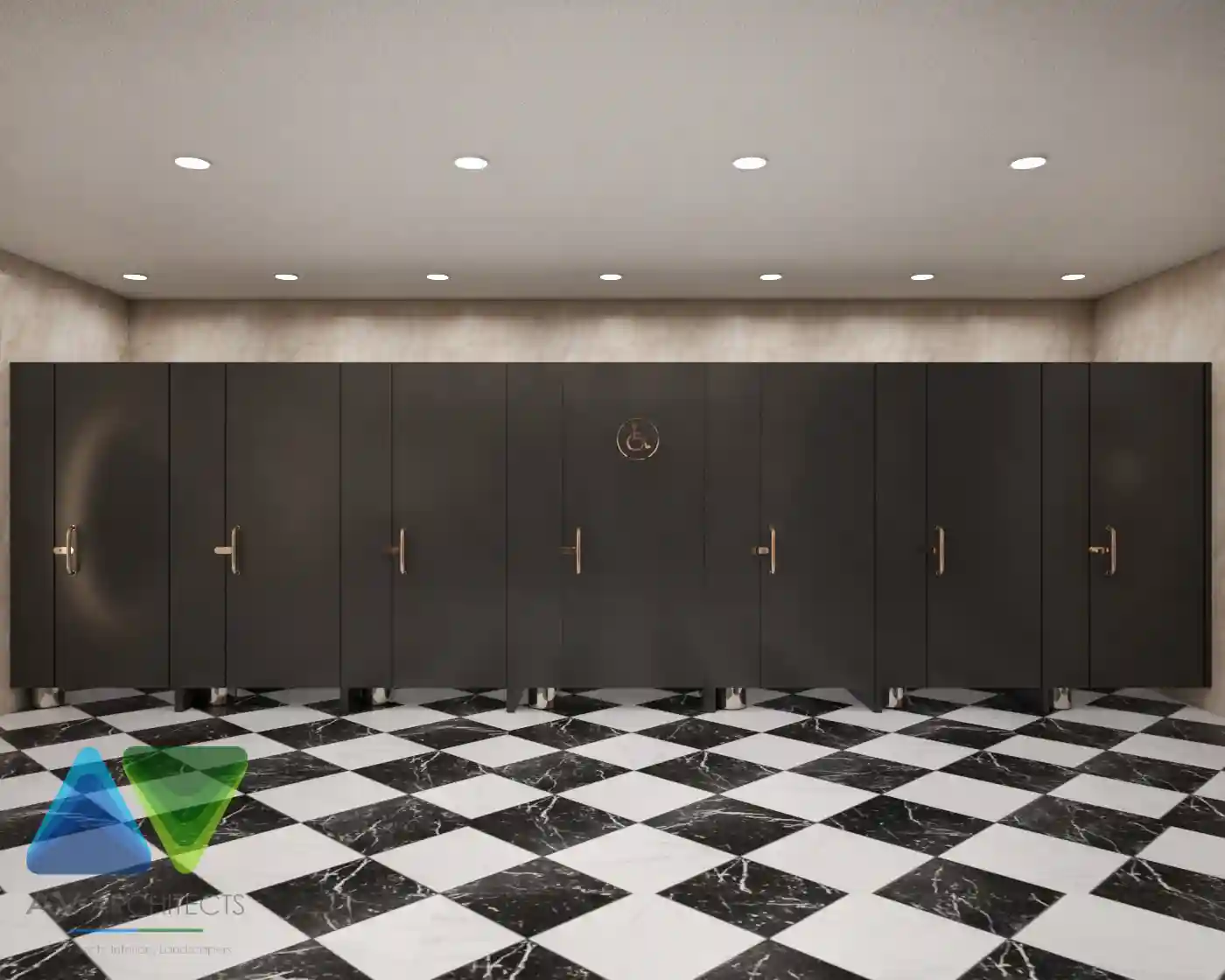 Toilets commercial Interior Project